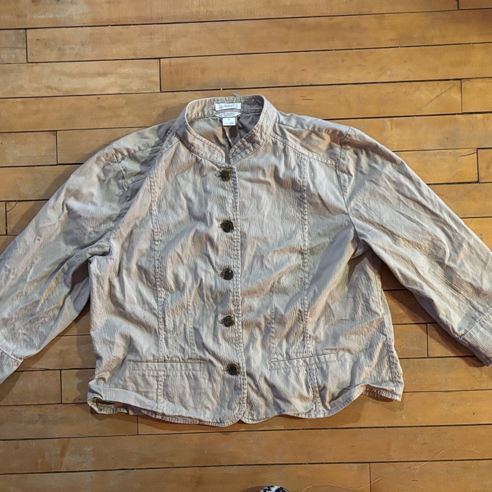 EUC Christopher & Banks Taupe Stretch Jacket